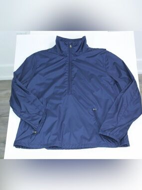 Ralph Lauren Woman’s Golf Navy Half-Zip Windbreaker Jacket